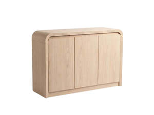 Buffet Sideboards: DS Vilda 3-Door Buffet Storage Cabinet - Wood