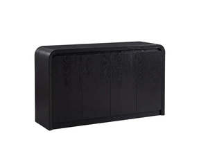 Buffet Sideboards: DS Vilda 4-Door Buffet Storage Cabinet - Black