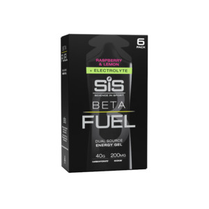 Sis Hydration: BETA Fuel + Electrolyte Gels 60ml - 6 Pack - Raspberry & Lemon