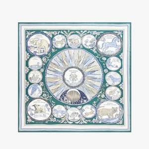 Inoui Editions: Inoui Editions -  Chance Inoui square scarf in Green