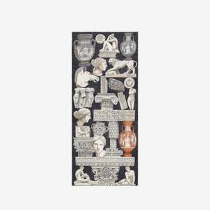 Inoui Editions - Pou Le Louvre Archives black 100% woollen scarf