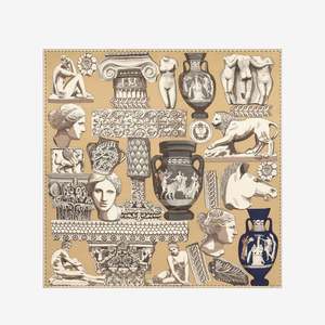 Inoui Editions: Inoui Editions - Pour Le Louvre 'Archives' in natural scarf