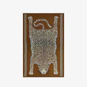 Inoui Editions: Inoui Editions - Leopard throw in beige 100% cotton