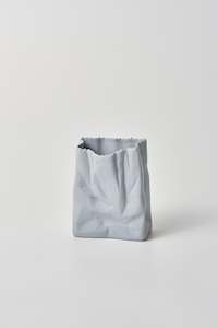 Jones Co: Small Paper Bag Vase - Blue
