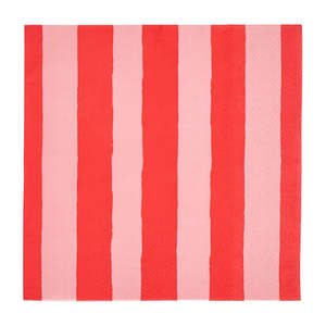 Paper Napkin - Red Stripe