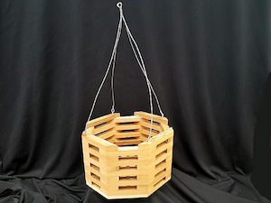 Accessories 1: Wooden hanging basket - Octagonal
