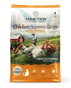 Addiction Chicken Supreme Adult Cat, Complete & Balanced, Immune Boost Dry Cat Food