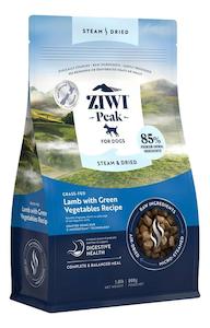 Ziwi: Ziwi Peak Steam & Dried Lamb with Green Vegetables for Dogs