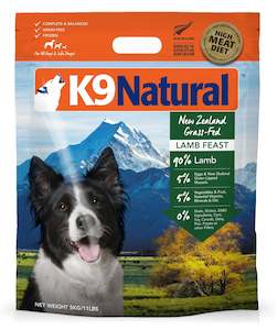 K9 Natural Grain-Free Frozen Dog Food - Lamb