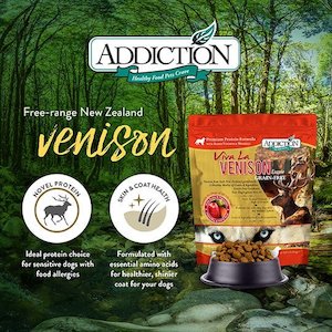 Addiction Viva La Venison Cat, Complete & Balanced, Novel Protein Dry Cat Food