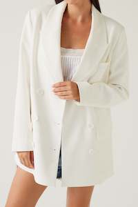 The Racquet Club Collection: Dove Blazer | Porcelain