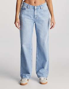 Bottoms 1: Lee Mid Baggy Jean | Lakeside Blue