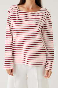 Sample Sale: Satellite Tee | Red Stripe