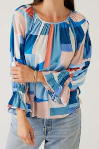 Sample Sale: Davis Top | Blue Geo