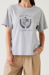 Chapter One Ss24: Band Tee | Grey/Navy