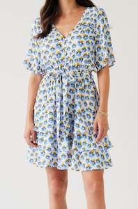 Sample Sale: Nardine Mini Dress | Blue Pansy