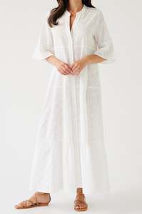 Chapter Two Ss24: Vantage Dress | Porcelain Embroidery