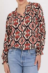 Sale: Artist Top | Plum Ikat