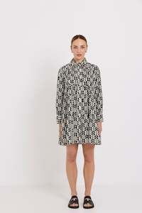 Camila Mini Dress | Flagwork Print