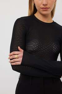 Mesh Top | Black Mesh