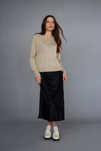 Sample Sale: Dom Skirt | Black Satin