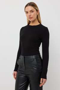 Sample Sale: Jersey Top | Black Rib
