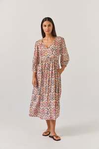 New Arrivals: Odette Dress | Mocha Ikat