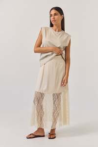Bottoms 1: Isla Skirt | Cement Lace