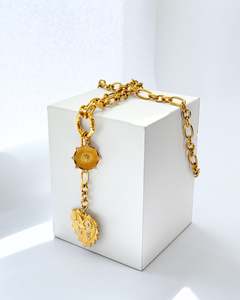 Tuesday Accessories: O-Link Chain Necklace | Gold Heart