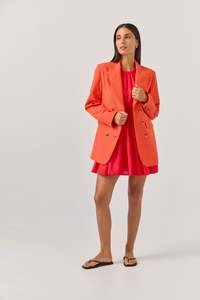 Dove Blazer | Tangerine