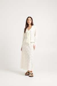 Beau Skirt | Chantilly White