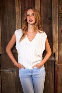 New Arrivals: Jasper Vest | White Cable