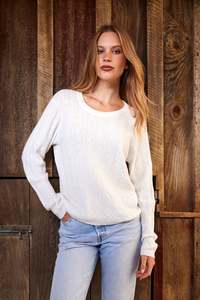 New Arrivals: Morgan Jumper | White Cable