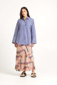 Dom Skirt | Herringbone Print