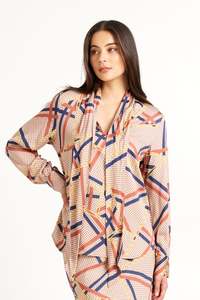 New Arrivals: Bow Blouse | Herringbone Print