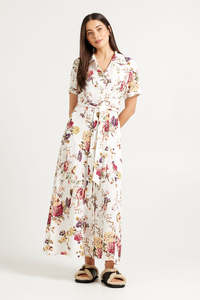Godet Shirt Dress | Vintage Floral