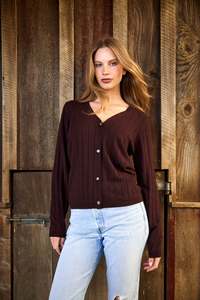 New Arrivals: Muse Cardi | Chocolate Cable