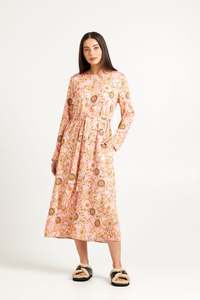 Hayes Dress | Pink Medallion
