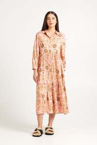 Soleil Dress | Pink Medallion