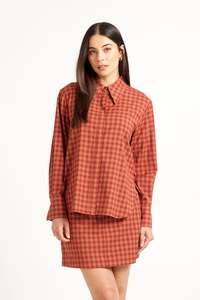George Shirt | Brick Plaid