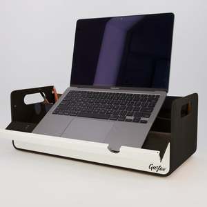 Frontpage: Gustav Original XL Black - Portable Desk Organizer and Laptop Stand