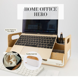 Desk Sharing And Office Bags: Home Office Hero: Gustav + Tote Bag or FlexMat  + Echo Pouch
