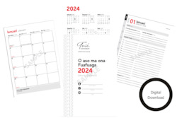 Weekly Planners: Koha: 2024 Samoan Fuafuaga Sample