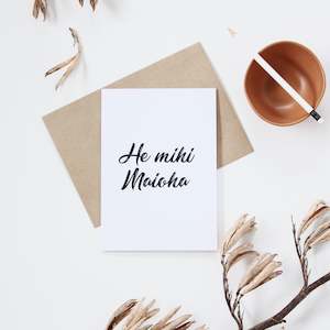 Maori Greeting Cards: Māori Thank You Card