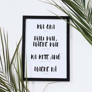 Kia ora - Māori Print