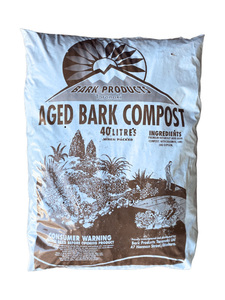 Products: Aged Bark Compost 40 Litres Tui Landscape