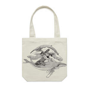 Whales Collection: Whales Tote Bag