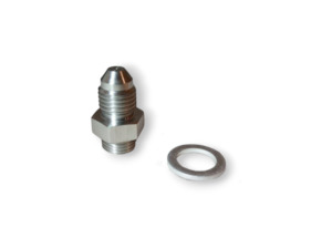 An4 Fittings: AN4 Oil feed fitting with restrictor for ball bearing turbo