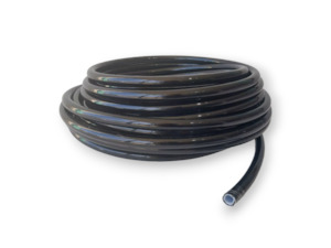 AN8 PTFE Hose Black PVC Coating - 500mm Length - TBR Performance