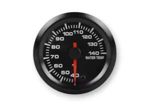 Performance: Water Temp Gauge (40-140C) 52mm Single Display - Electronic - Multi Color